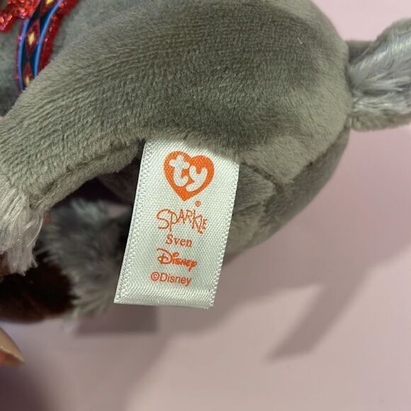TY Sparkle SVEN Frozen Disney plush stuffed animal 11” Beanie Baby Sparkle - Picture 6 of 9